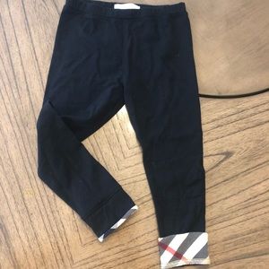 Toddler Girls Burberry 4T black leggings